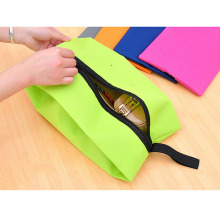 Amazon Multicolor Nylon Water Resistant Travel Shoe Bags Thick Storage Dustproof Portable Organizer Shoe Pouch with Zipper Shoes Bag